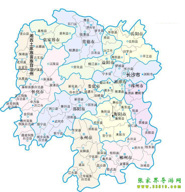 湖南省地圖